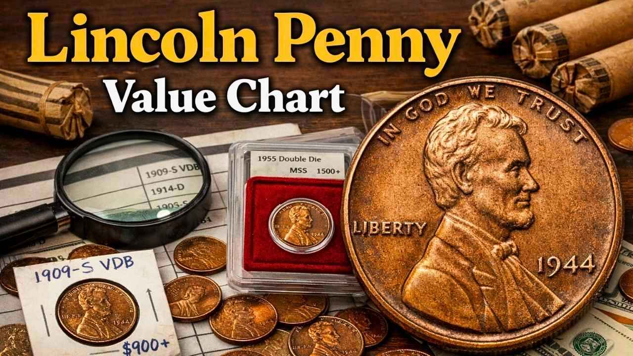 2026 Lincoln Penny Value Chart Rare Coins and Mint Mark Collector Guide